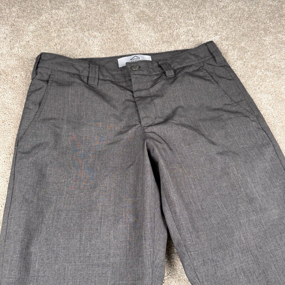 Bluffworks Ascender Pants Mens 31x30 Gray Office Work Casual Commuter Chino